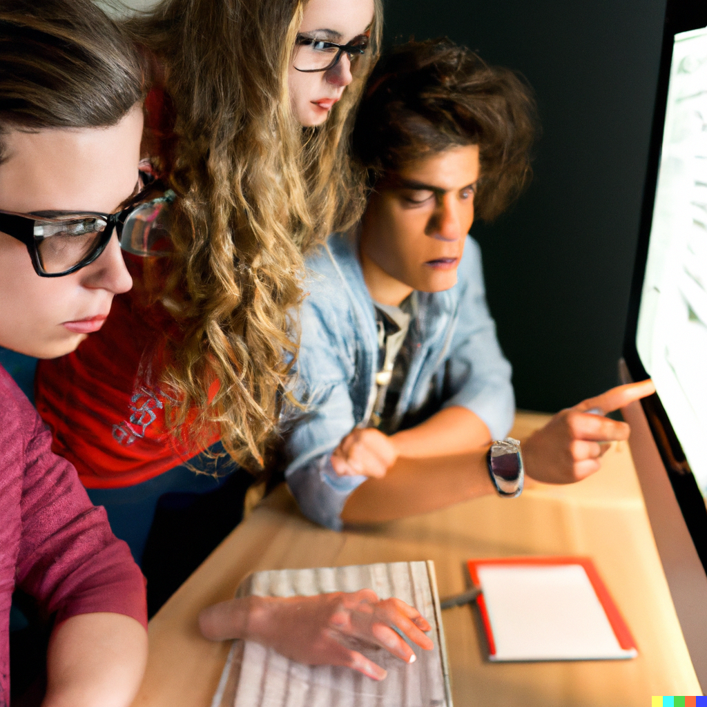 Programmers and Forex Traders backtesting their algorihtm - Picture by AI DALL-E