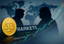 Geopolitical market illustration showing gold price chart, global map and silhouettes of world leaders, symbolizing how political tensions and economic events influence gold trading.